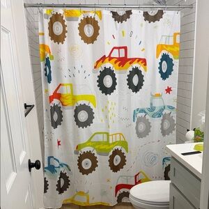 Colorful Monster Truck Shower Curtain
